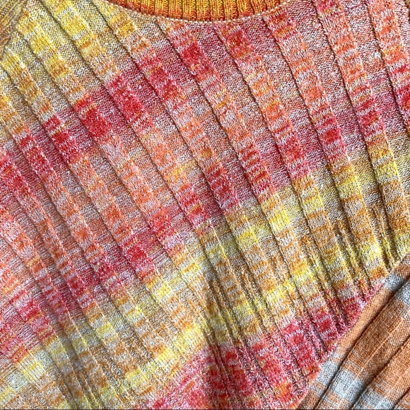 FREE PEOPLE | Wool Colorful Ribbed Cropped Sweater - Picture 3 of 4